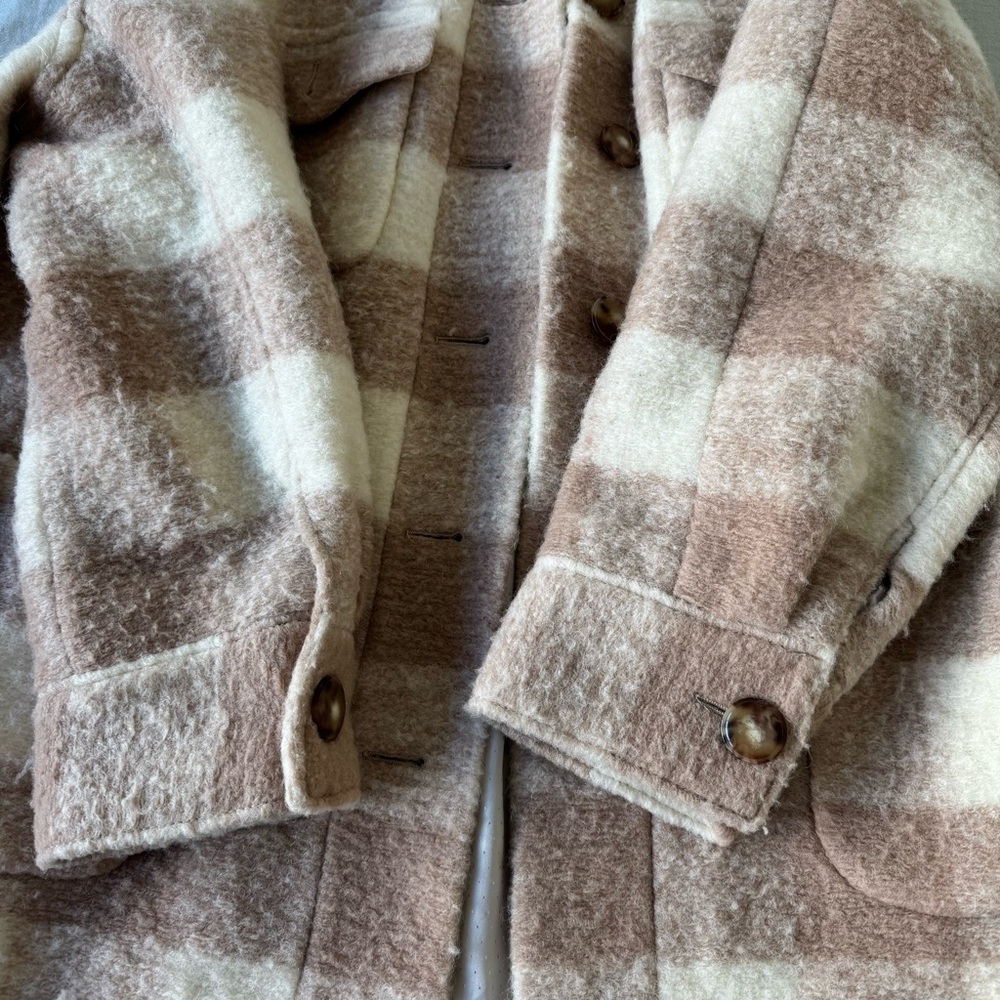 Sezane Joe Coat Ecru Beige - Picture 9 of 10